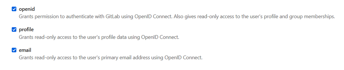GitLab Airflow SSO: GitLab Application Scopes