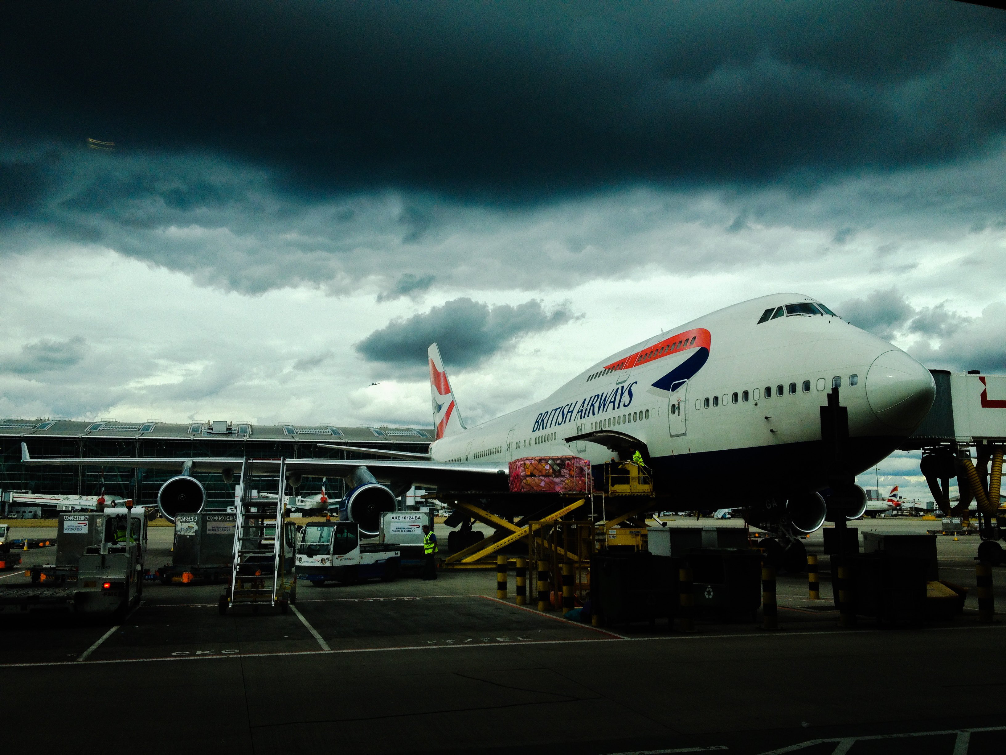 British Airways Airplane at Gate