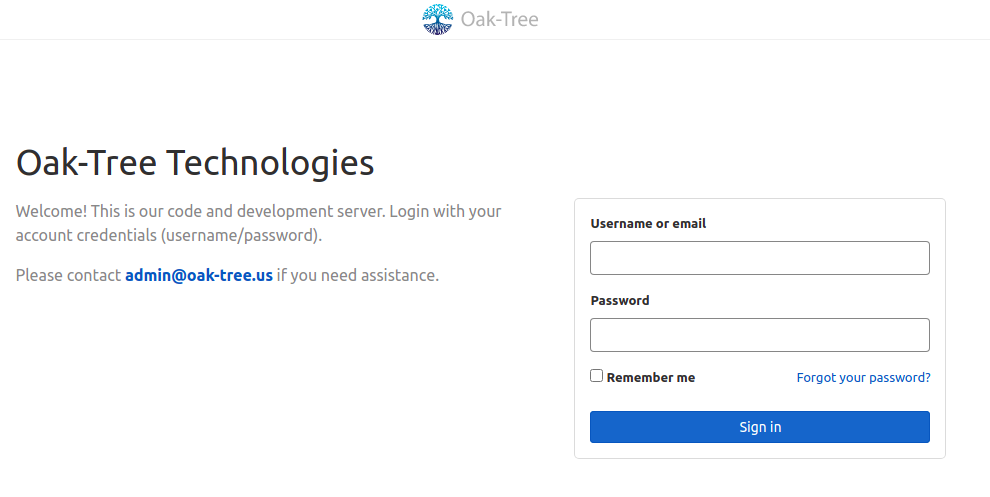 Oak-Tree Technologies GitLab SSO