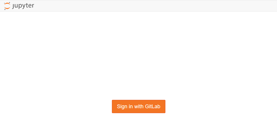 Figure: Webage Jupyter Login